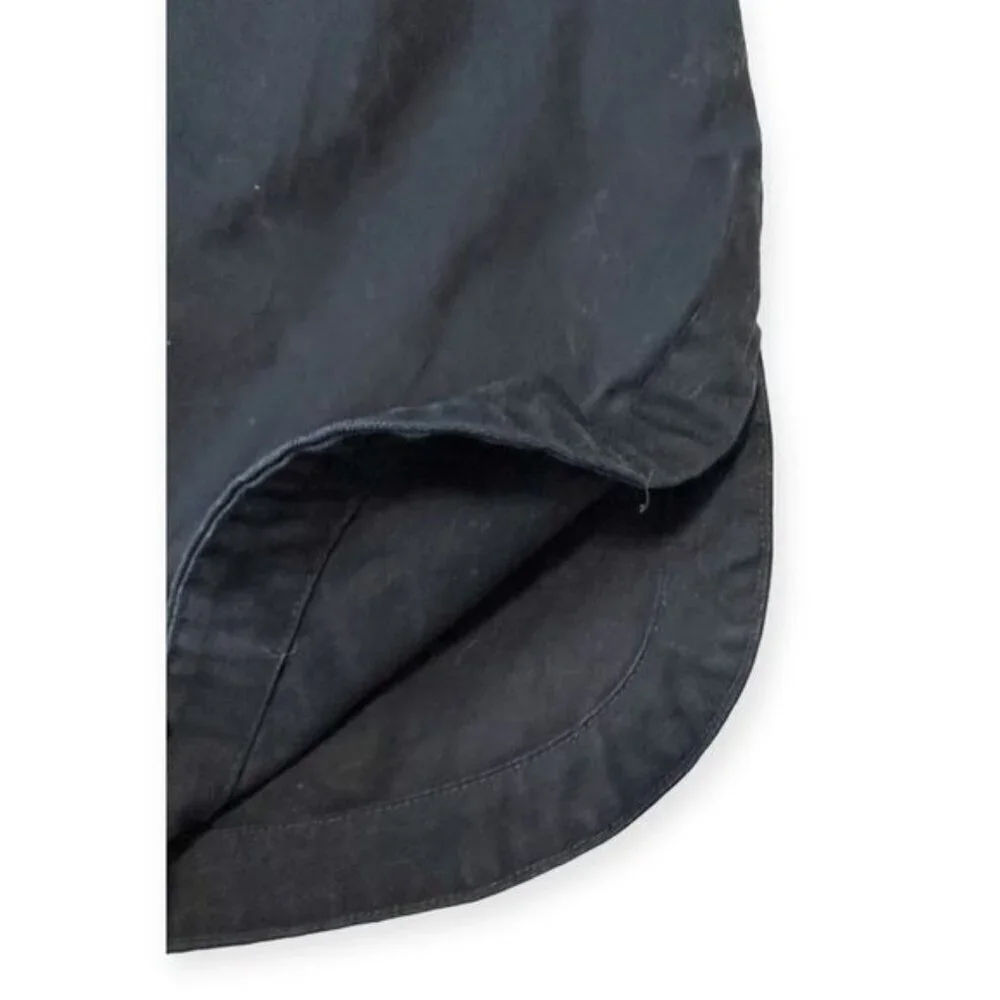 Gap Navy Blue Cotton Pull on Tailored pencil skirt, Size L